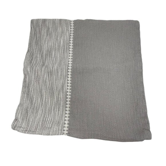 Hearth & Hand Magnolia Gray Decorative Pillow Covers 18" X 18" 100% Cotton - Picture 3 of 7